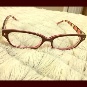 Kate Spade "Lucyann" 135 eyeglass frames + case